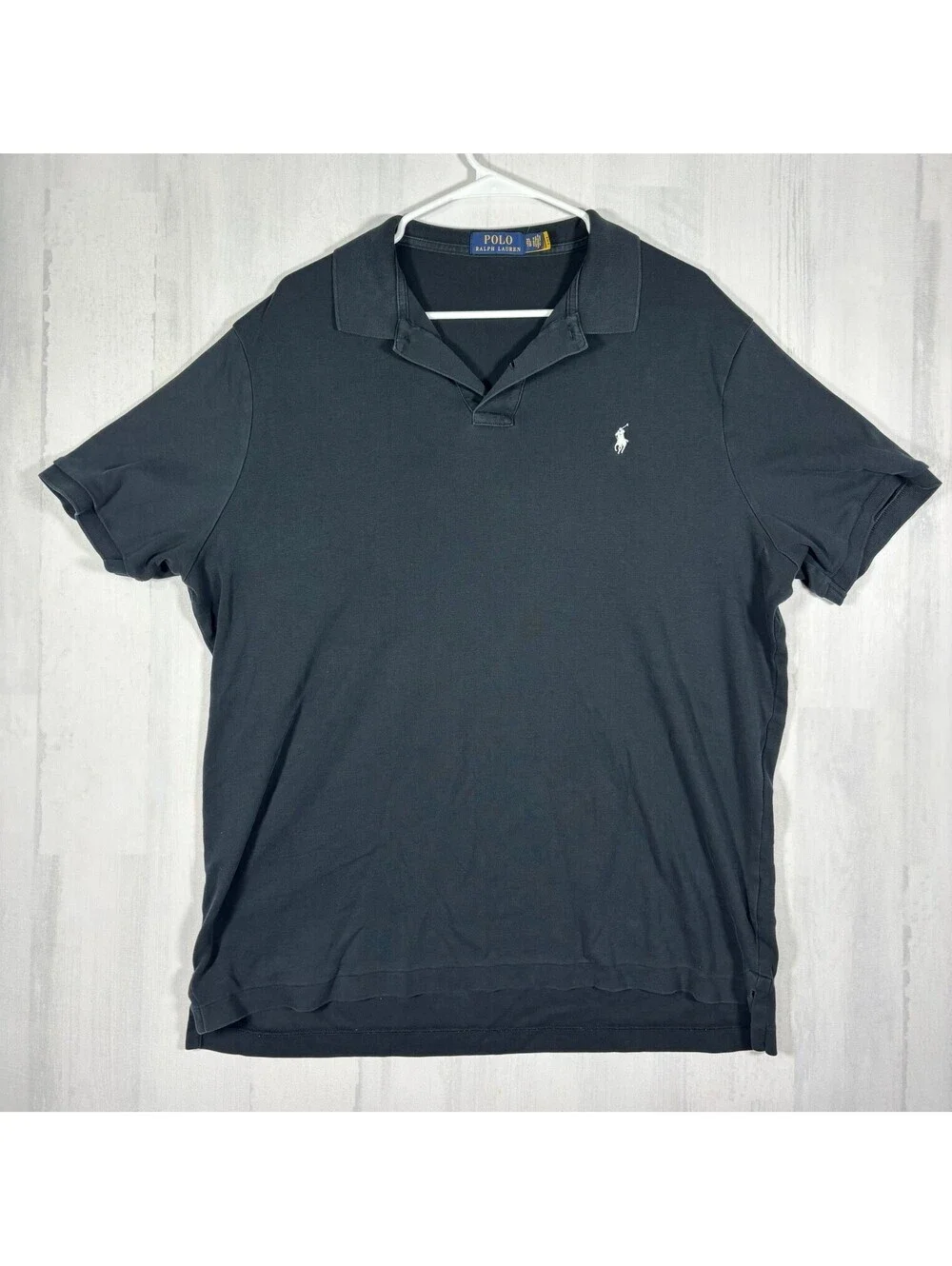 Polo Ralph Lauren Men’s XL Black White Pony Short Sleeve Polo Shirt